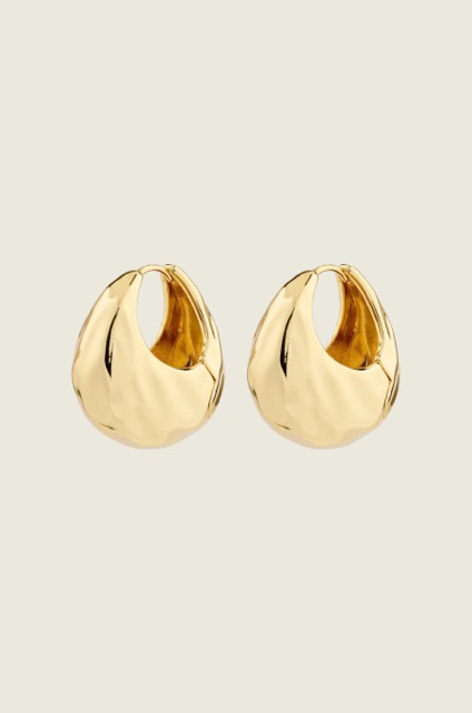 BELIEVE_recycled_chunky_hoop_earrings_gold_plated_2