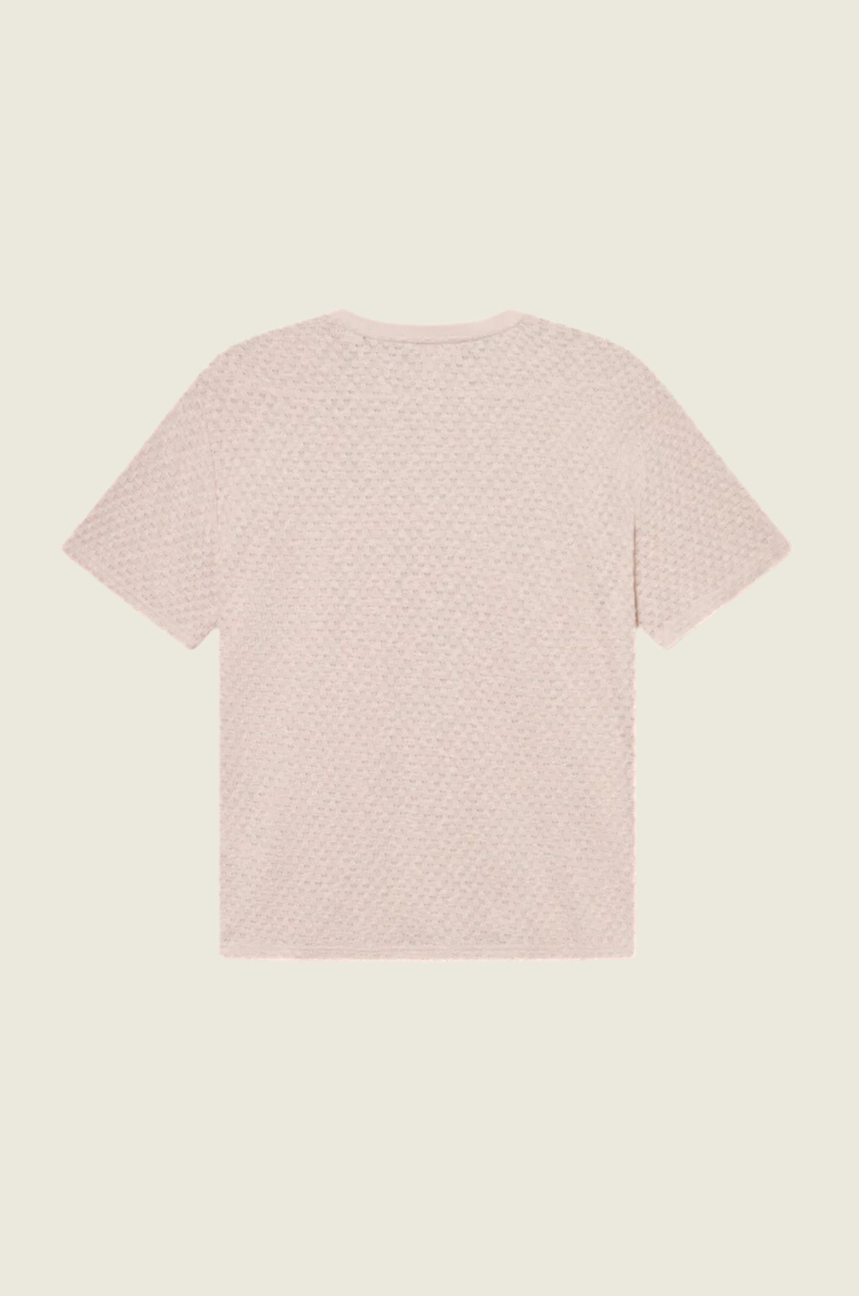 Bruce_Knitted_Check_T_shirt_Beige_1