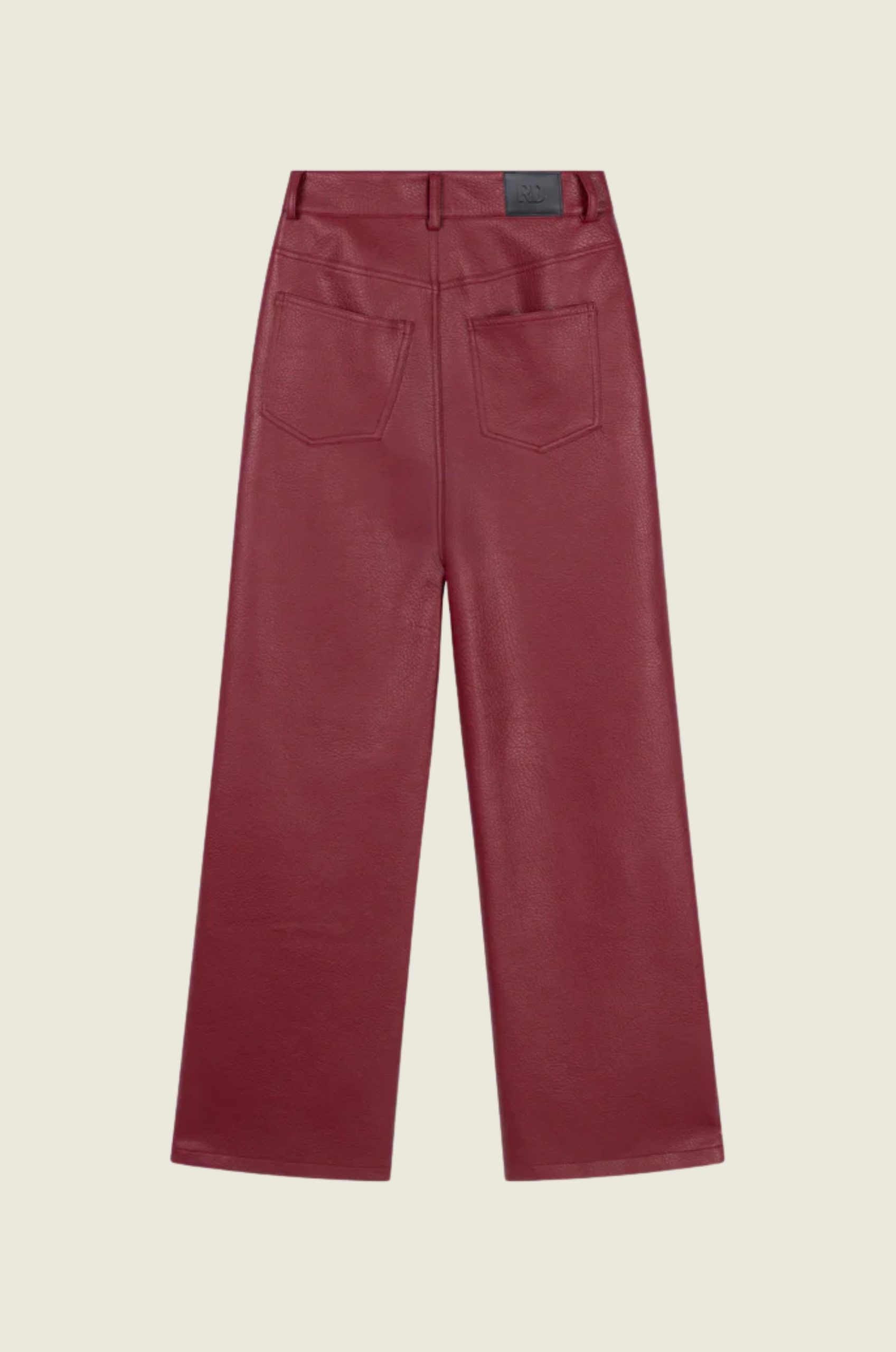 Ladies_woven_Vegan_leather_pants_Esmee_1
