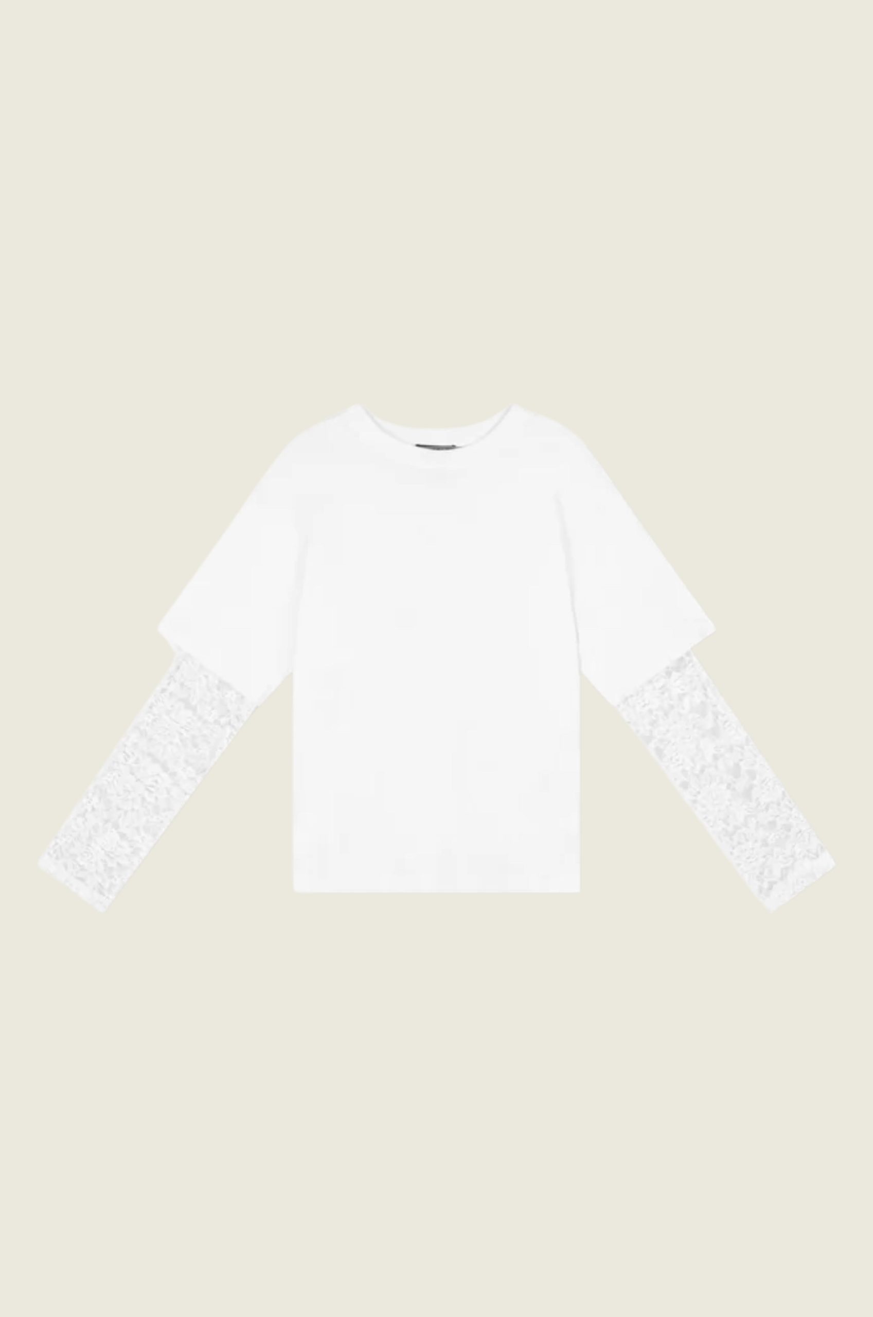 Ladies_knitted_tshirt_with_lace_sleeve_Teddy