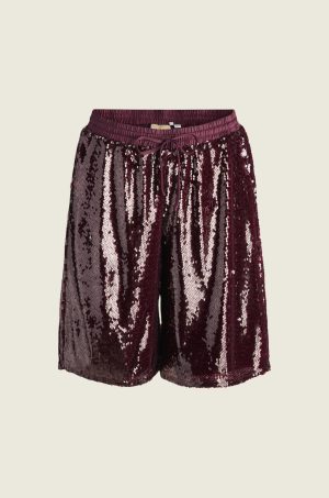JXSIA SEQUIN SHORTS WVN