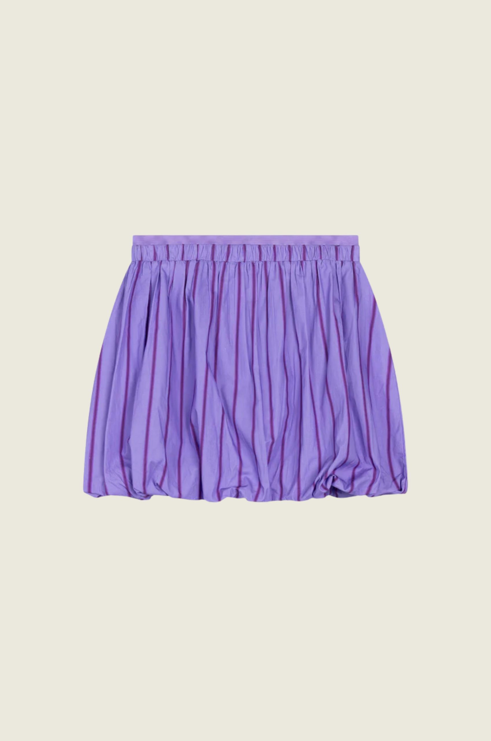 Ladies_woven_short_stripe_balloon_skirt_DYME_1
