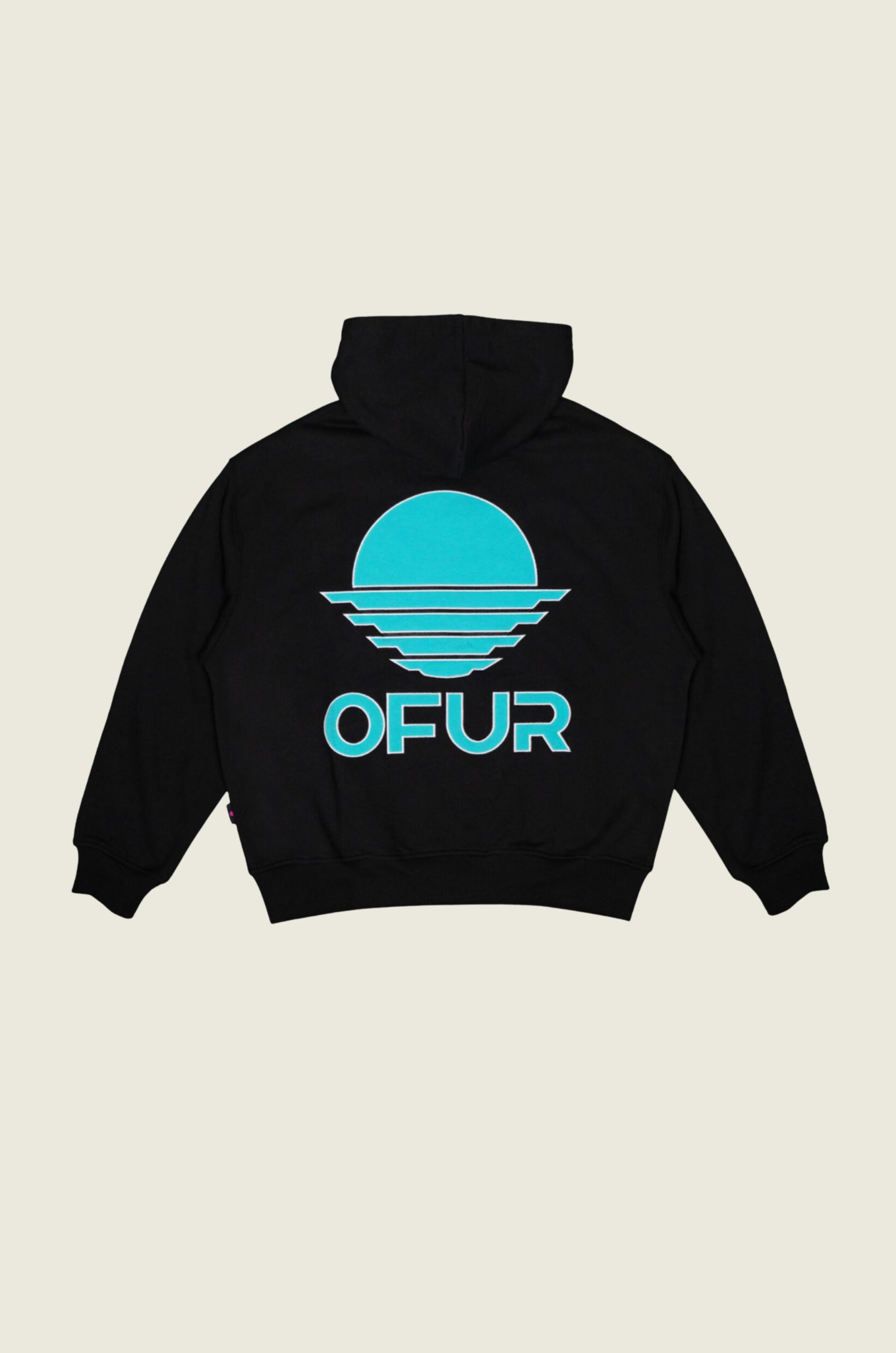 OFUR___Rise_Turqoise_Applique_Hoodie_Black_1