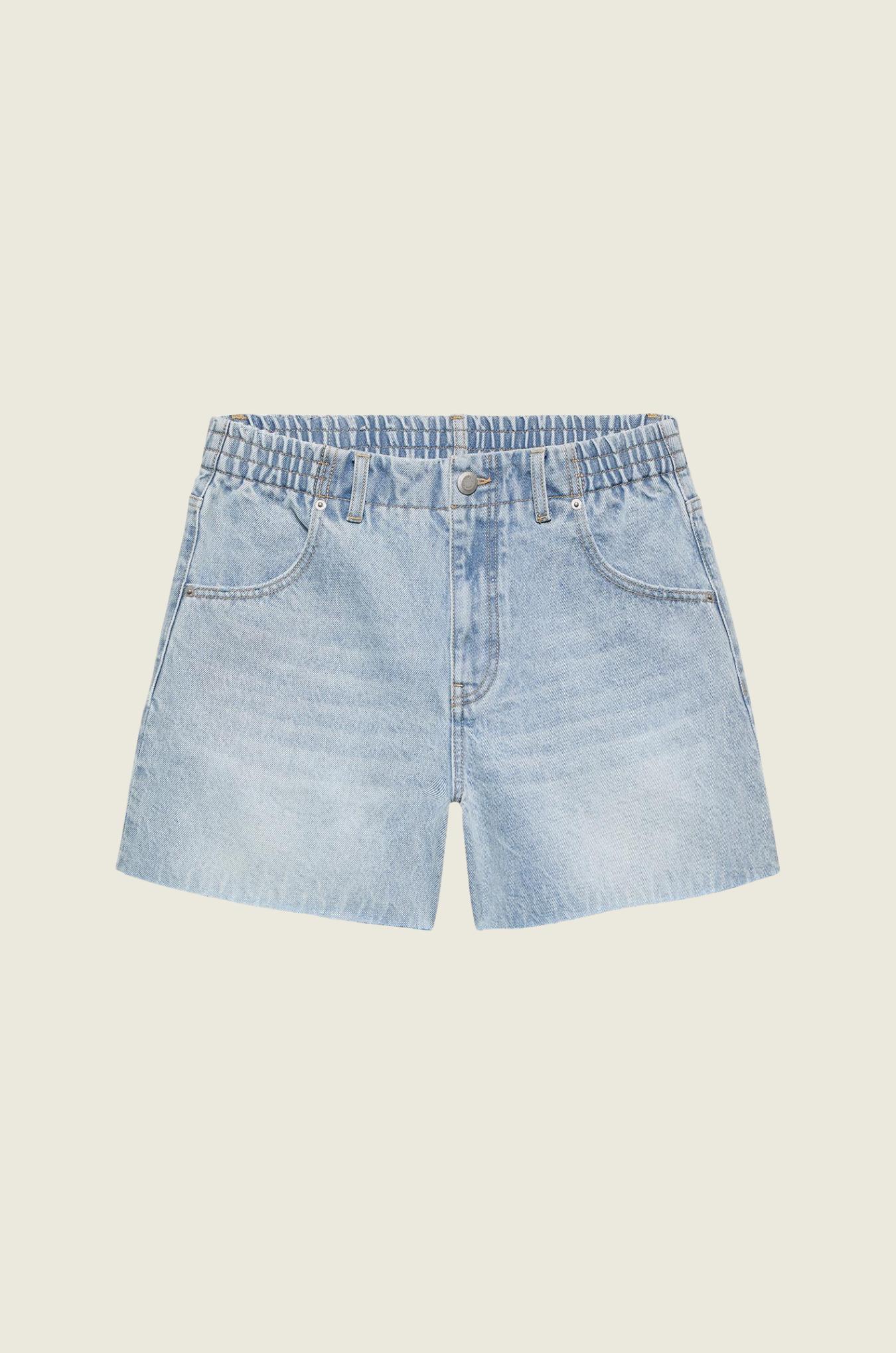Denim_shorts_with_elastic_waistband