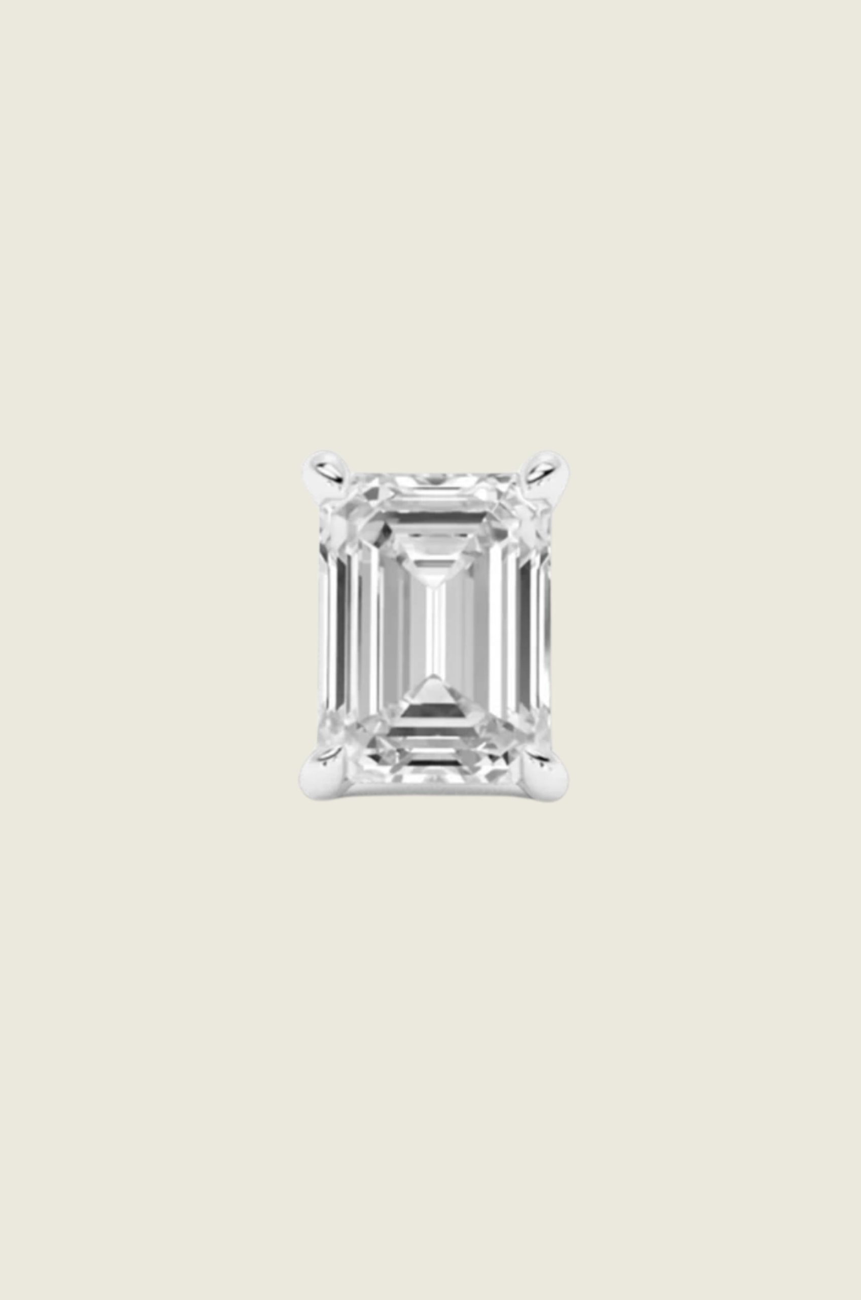 Emerald_Diamond_Earstud_Silver_1