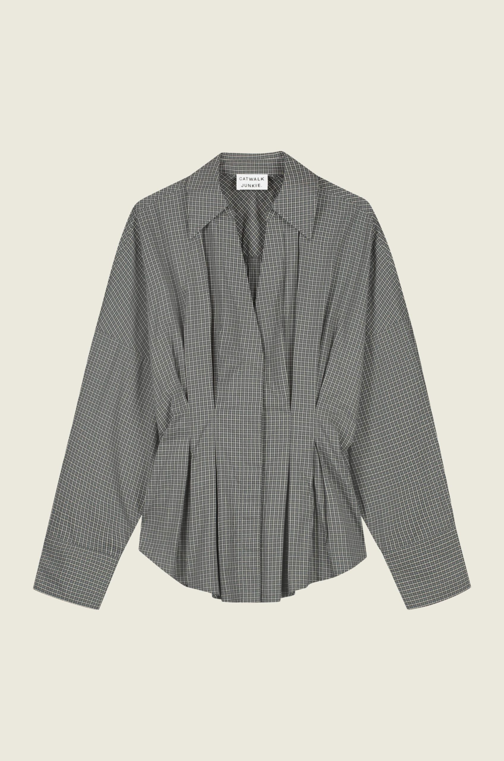 Check_blouse_with_waist_pleats