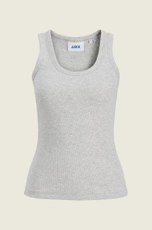 JXFRIDA SL U-NECK TOP JRS NOOS