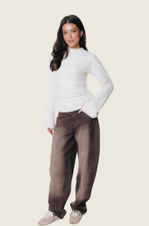 Jules Barrel High Rise Denim Pants